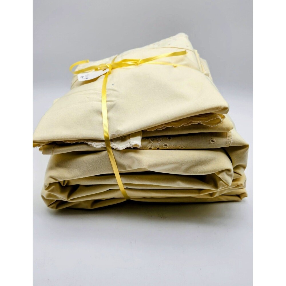Vintage Springmaid Wondercale King Fitted, Flat Sheet Set 78x80 King Pillowcases - Picture 4 of 5